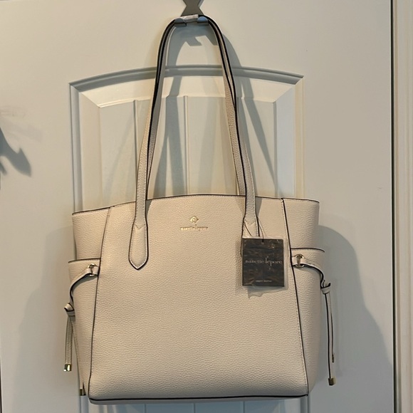 Nanette Lepore Handbags - Nanette Lepore - Cream Ivory - Vegan Leather Tote Shoulder Bag - Listing #2